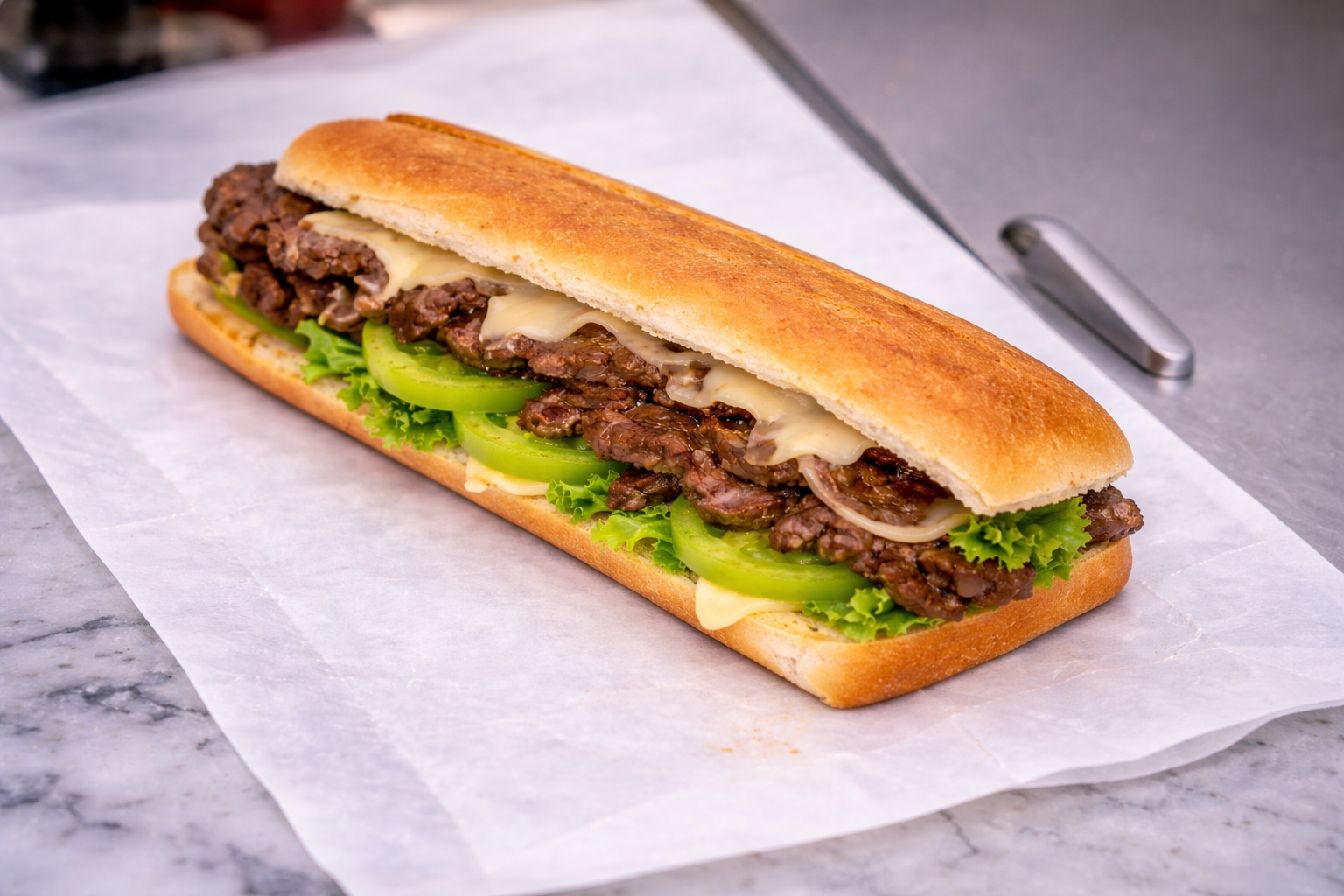Pan con Bistec